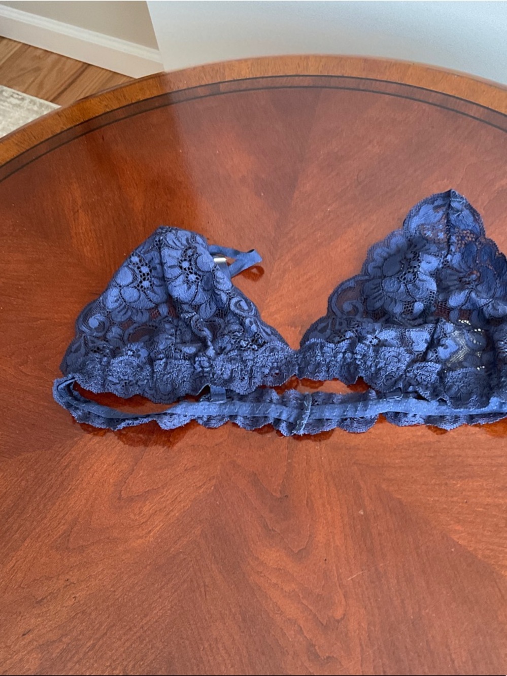 Source Unknown Navy Lace Bralette